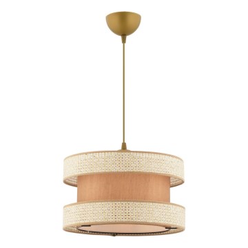 Κρεμαστό φωτιστικό με καλώδιο HALO 1xE27/60W/230V μπεζ/κρεμ