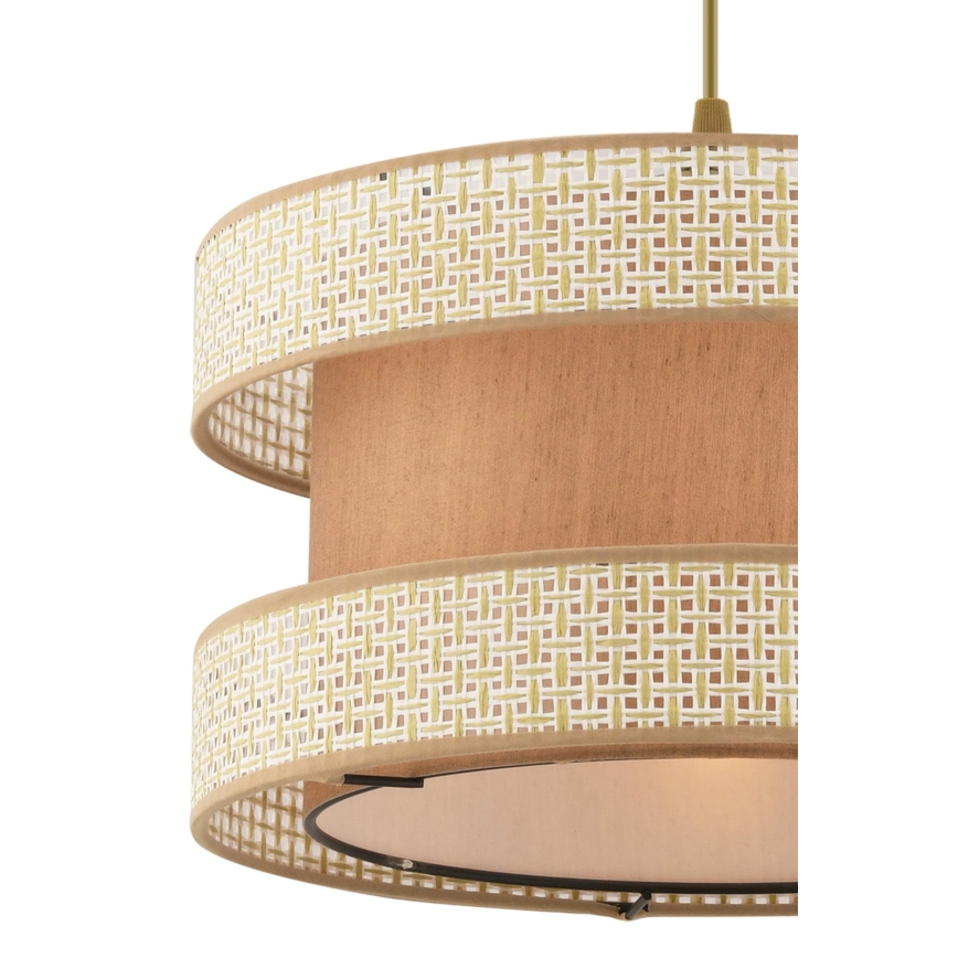 Κρεμαστό φωτιστικό με καλώδιο HALO 1xE27/60W/230V μπεζ/κρεμ