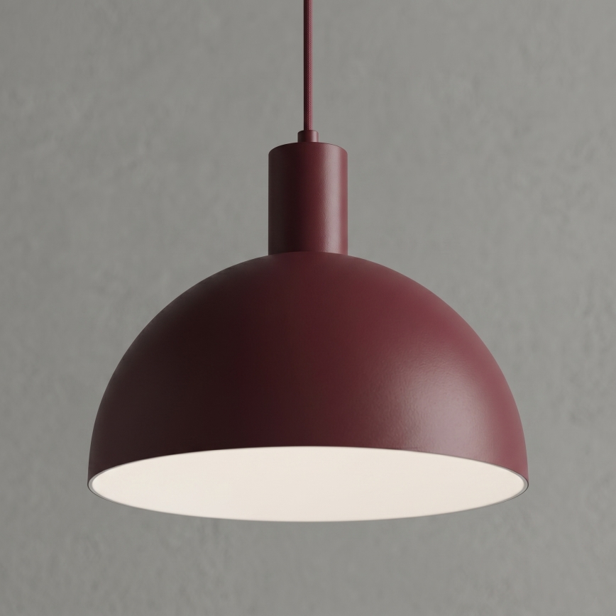 Κρεμαστό φωτιστικό με καλώδιο HANDA 1xE27/15W/230V μπορντό
