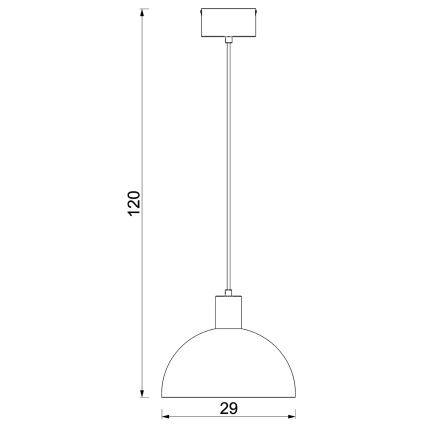 Κρεμαστό φωτιστικό με καλώδιο HANDA 1xE27/15W/230V μπορντό