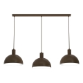 Κρεμαστό φωτιστικό με καλώδιο HANDA 3xE27/15W/230V, καφέ