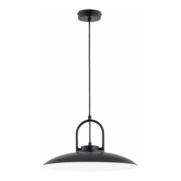 Κρεμαστό φωτιστικό με καλώδιο HATTORI 1xE27/15W/230V μαύρο