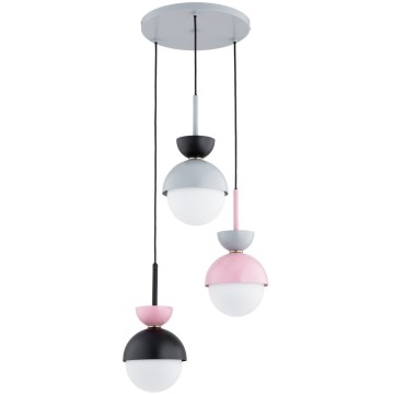 Κρεμαστό φωτιστικό με καλώδιο IRSA 3xE27/15W/230V πολύχρωμο