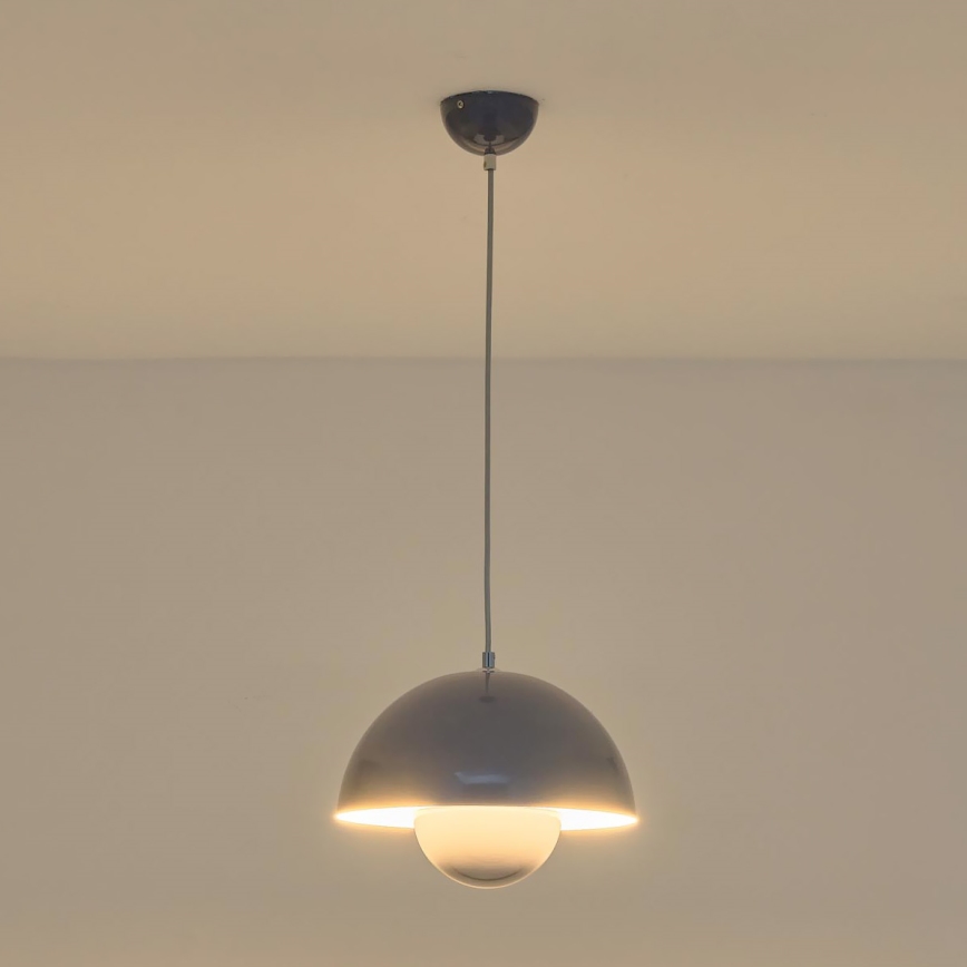 Κρεμαστό φωτιστικό με καλώδιο JARDEN 1xE27/15W/230V γκρι