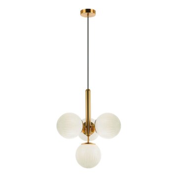 Κρεμαστό φωτιστικό με καλώδιο JOLIN 4xG9/5W/230V, χρυσό