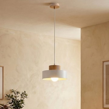 Κρεμαστό φωτιστικό με καλώδιο KIVI 1xE27/15W/230V λευκό