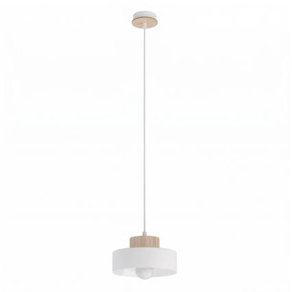 Κρεμαστό φωτιστικό με καλώδιο KIVI 1xE27/15W/230V λευκό