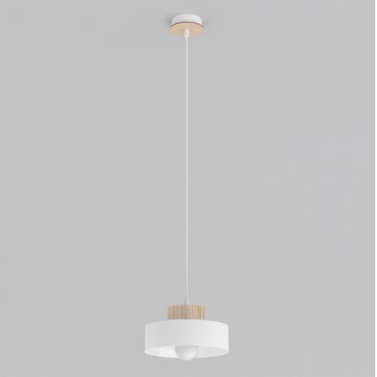 Κρεμαστό φωτιστικό με καλώδιο KIVI 1xE27/15W/230V λευκό