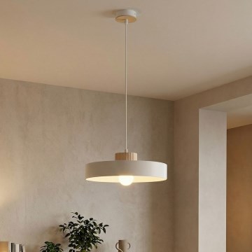 Κρεμαστό φωτιστικό με καλώδιο KIVI 1xE27/15W/230V λευκό