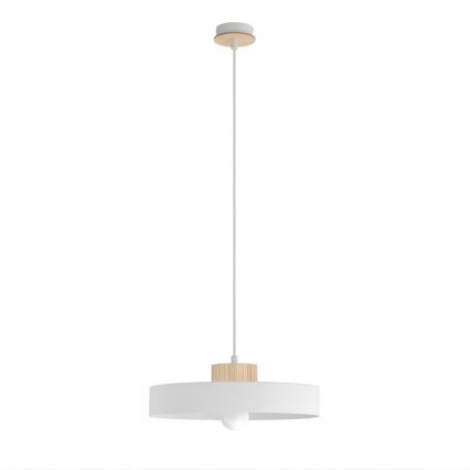 Κρεμαστό φωτιστικό με καλώδιο KIVI 1xE27/15W/230V λευκό