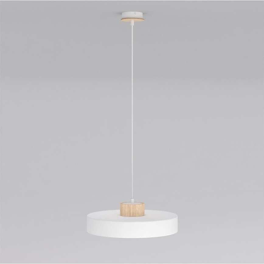 Κρεμαστό φωτιστικό με καλώδιο KIVI 1xE27/15W/230V λευκό