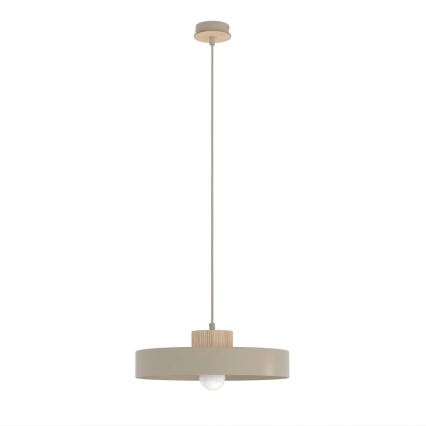 Κρεμαστό φωτιστικό με καλώδιο KIVI 1xE27/15W/230V σε μπεζ απόχρωση