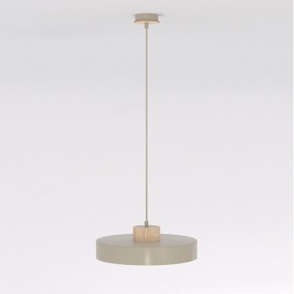 Κρεμαστό φωτιστικό με καλώδιο KIVI 1xE27/15W/230V σε μπεζ απόχρωση