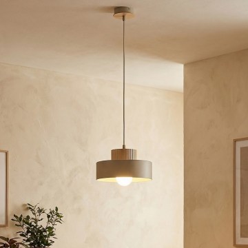 Κρεμαστό φωτιστικό με καλώδιο KIVI 1xE27/15W/230V μπεζ