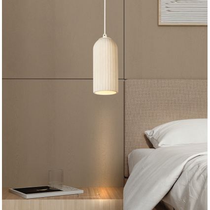 Κρεμαστό φωτιστικό με καλώδιο LAVINA 1xE27/35W/230V κρεμ