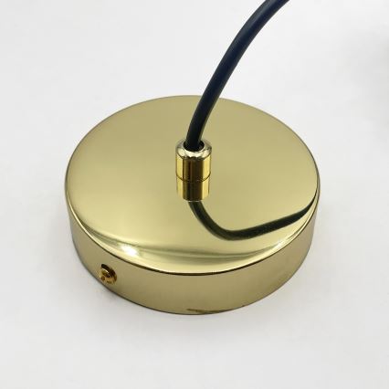 Κρεμαστό φωτιστικό με καλώδιο LIAH 1xE27/15W/230V χρυσό/καπνιστό καφέ