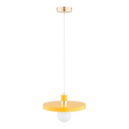 Κρεμαστό φωτιστικό με καλώδιο LITO 1xE27/15W/230V κίτρινο