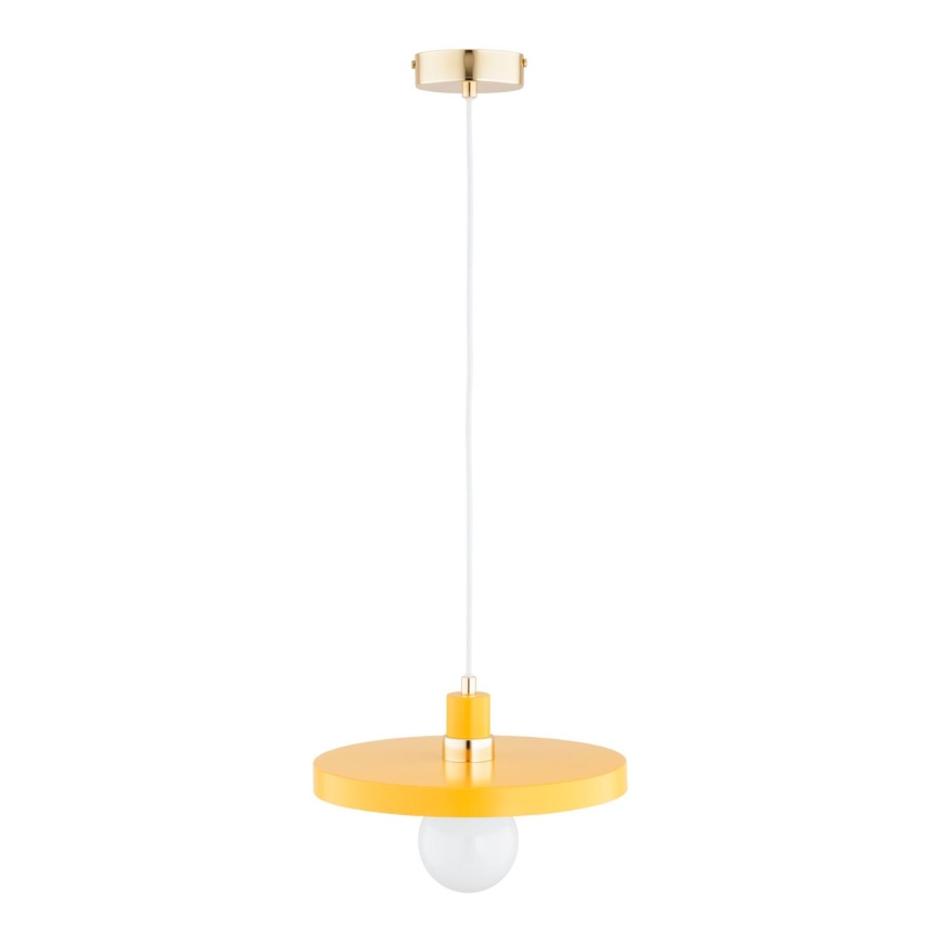 Κρεμαστό φωτιστικό με καλώδιο LITO 1xE27/15W/230V κίτρινο