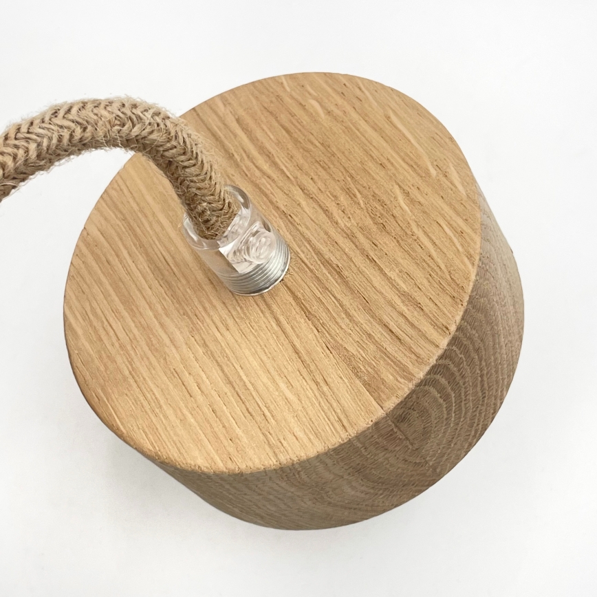 Κρεμαστό φωτιστικό με καλώδιο LOOMIS 3xE27/15W/230V 83 cm μπεζ/δρυς