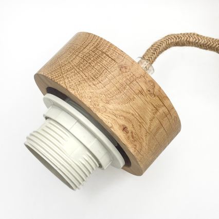 Κρεμαστό φωτιστικό με καλώδιο LOOMIS 3xE27/15W/230V 83 cm μπεζ/δρυς