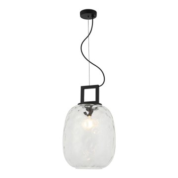 Κρεμαστό φωτιστικό με καλώδιο LUCY 1xE27/40W/230V μαύρο