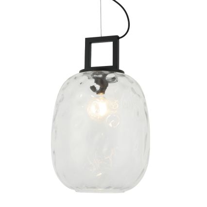 Κρεμαστό φωτιστικό με καλώδιο LUCY 1xE27/40W/230V μαύρο