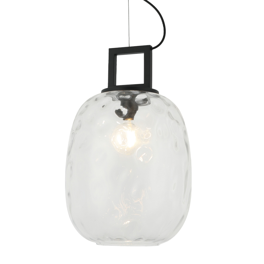 Κρεμαστό φωτιστικό με καλώδιο LUCY 1xE27/40W/230V μαύρο