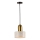 Κρεμαστό φωτιστικό με καλώδιο MARBLE 1xE27/60W/230V χρυσό/λευκό/διακόσμηση μαρμάρου