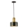 Κρεμαστό φωτιστικό με καλώδιο MARBLE 1xE27/60W/230V, χρυσό/πράσινο/μαρμάρινη διακόσμηση