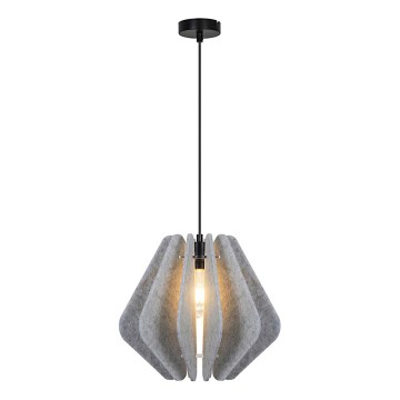 Κρεμαστό φωτιστικό με καλώδιο MARGARET 1xE27/40W/230V γκρι