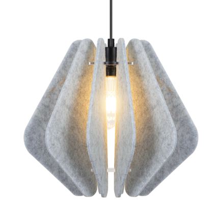 Κρεμαστό φωτιστικό με καλώδιο MARGARET 1xE27/40W/230V γκρι