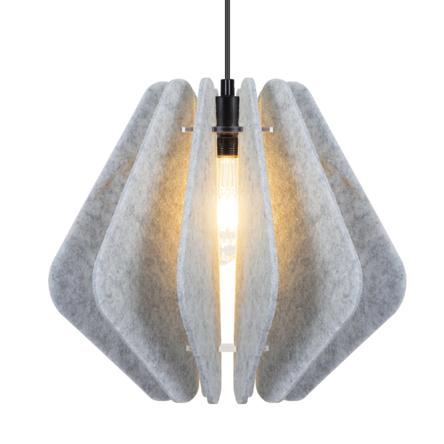 Κρεμαστό φωτιστικό με καλώδιο MARGARET 1xE27/40W/230V γκρι