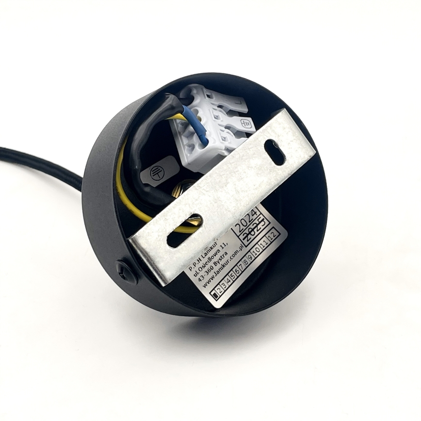 Κρεμαστό φωτιστικό με καλώδιο MARKUS 1xE27/15W/230V μαύρο/δρυς