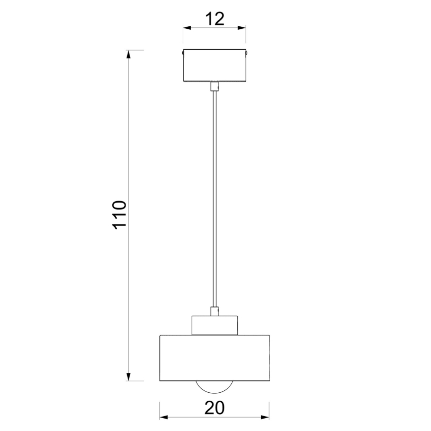 Κρεμαστό φωτιστικό με καλώδιο MARTI 1xE27/15W/230V μπουργουντί/χρυσό