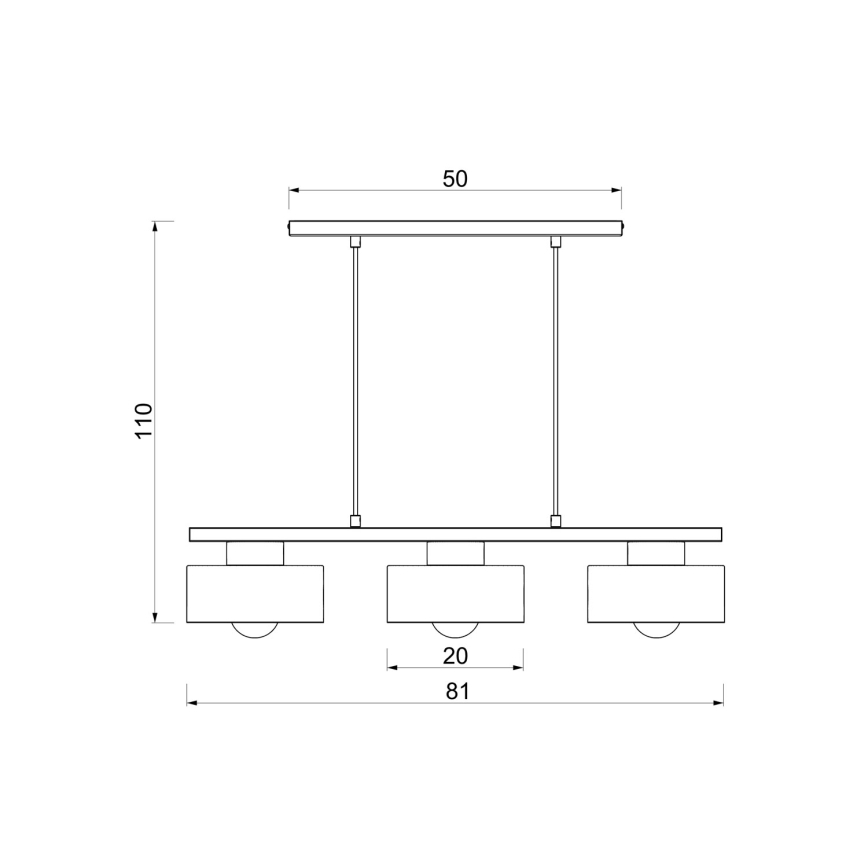 Κρεμαστό φωτιστικό με καλώδιο MARTI, 3xE27/15W/230V, μπορντό/χρυσό