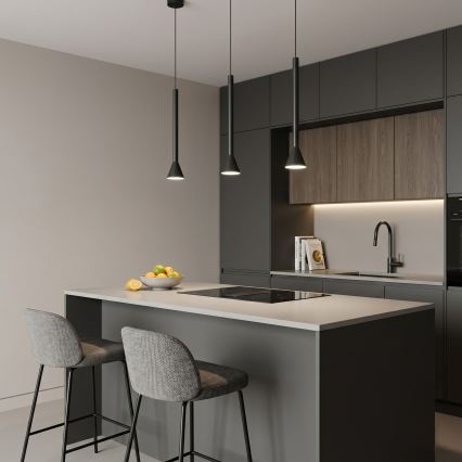 Κρεμαστό φωτιστικό με καλώδιο MAZZO 1xGU10/8W/230V μαύρο