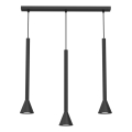 Κρεμαστό φωτιστικό με καλώδιο MAZZO 3xGU10/8W/230V μαύρο