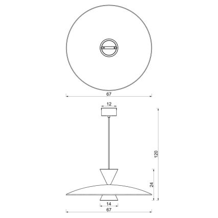 Κρεμαστό φωτιστικό με καλώδιο MISTIC 1xGX53/15W/230V μπορντό