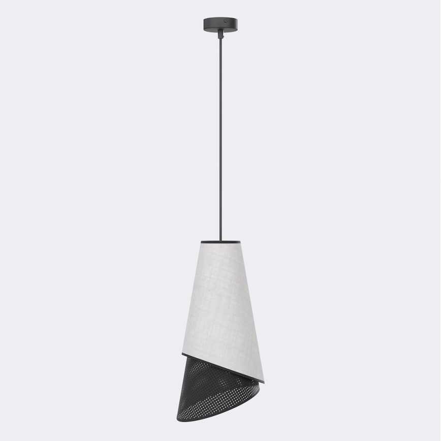Κρεμαστό φωτιστικό με καλώδιο MODA 1xE27/15W/230V γκρι/μαύρο
