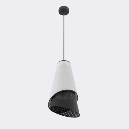Κρεμαστό φωτιστικό με καλώδιο MODA 1xE27/15W/230V γκρι/μαύρο