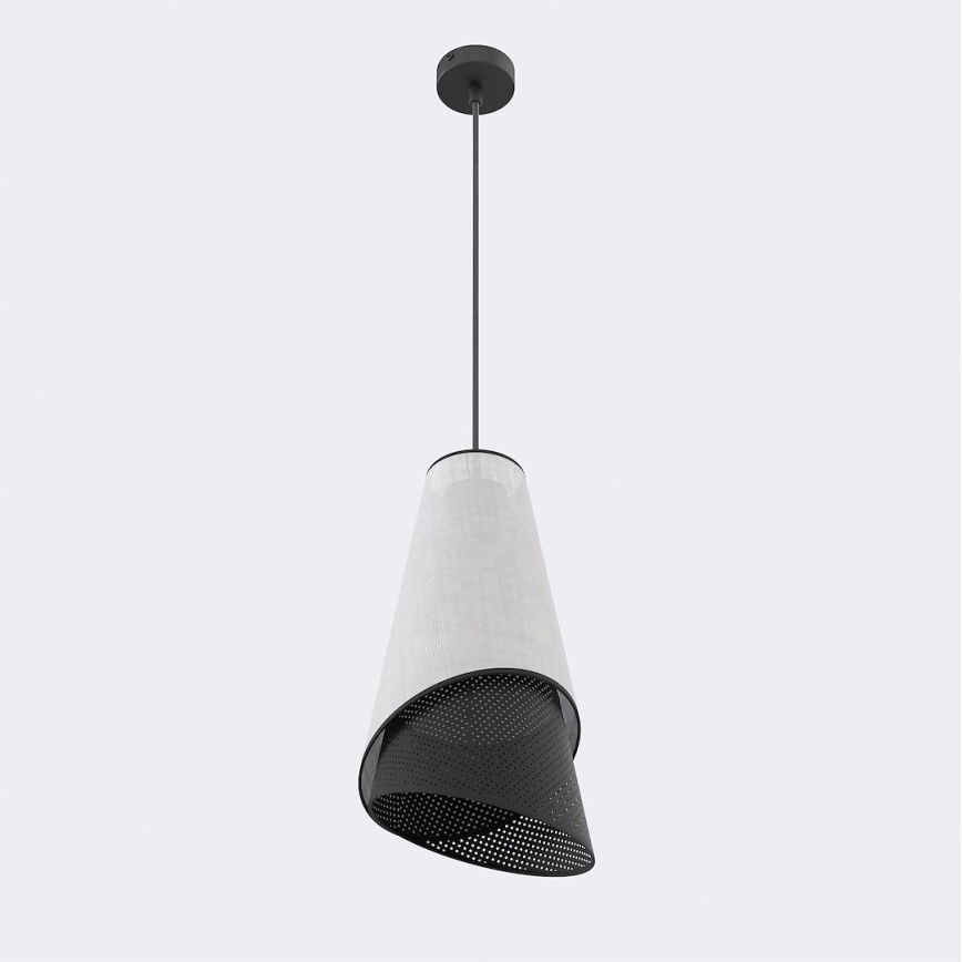 Κρεμαστό φωτιστικό με καλώδιο MODA 1xE27/15W/230V γκρι/μαύρο