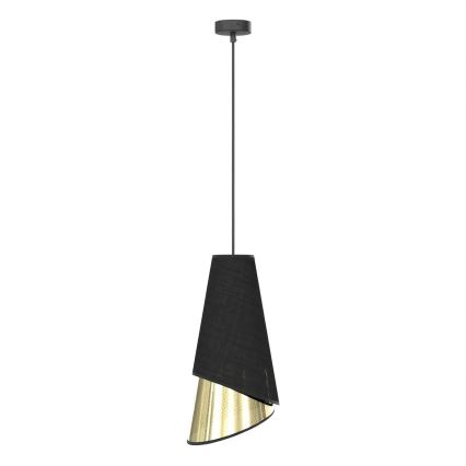 Κρεμαστό φωτιστικό με καλώδιο MODA 1xE27/15W/230V μαύρο/χρυσό