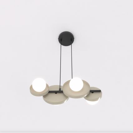 Κρεμαστό φωτιστικό με καλώδιο MODEL 4xG9/8W/230V μπεζ