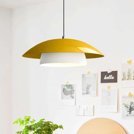 Κρεμαστό φωτιστικό με καλώδιο MOONLIGH 1xE27/40W/230V κίτρινο