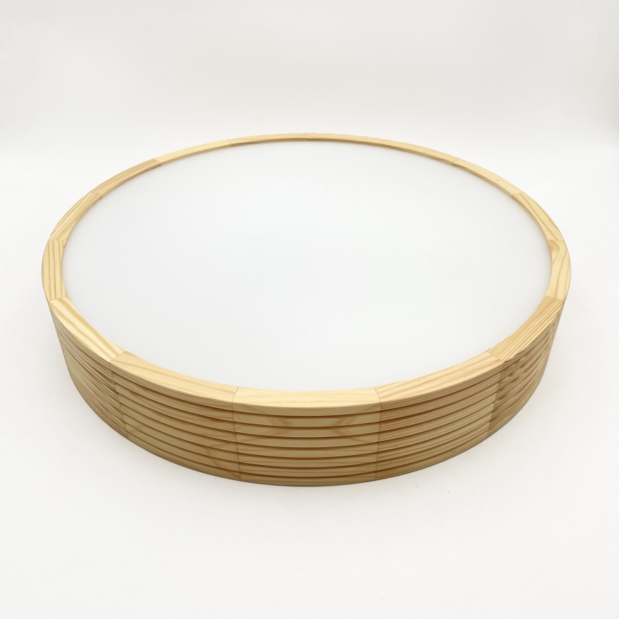 Κρεμαστό φωτιστικό με καλώδιο NATURAL MODERN 3xE27/15W/230V, διάμ. 47,5 εκ., από πεύκο