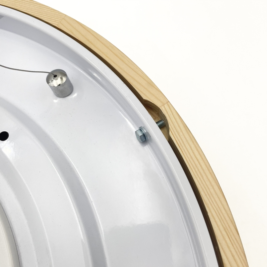 Κρεμαστό φωτιστικό με καλώδιο NATURAL MODERN 3xE27/15W/230V, διάμ. 47,5 εκ., από πεύκο