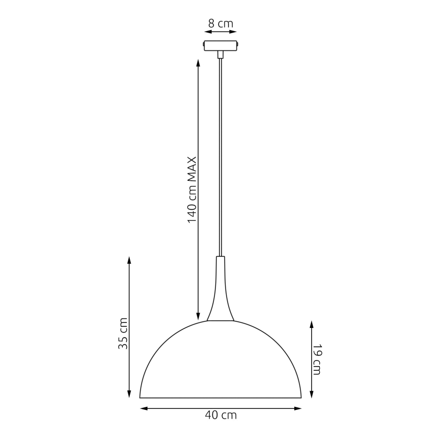 Κρεμαστό φωτιστικό με καλώδιο NAUTICA 1xGX53/12W/230V λευκό