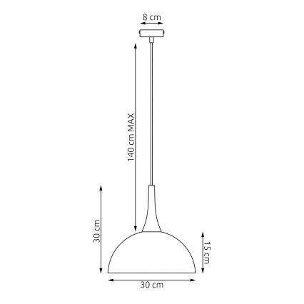 Κρεμαστό φωτιστικό με καλώδιο NAUTICA 1xGX53/12W/230V μπεζ
