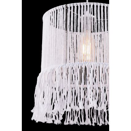 Κρεμαστό φωτιστικό με καλώδιο NESS MACRAME 1xE27/40W/230V λευκό