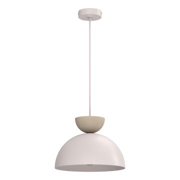 Κρεμαστό φωτιστικό με καλώδιο NEVIS 1xE27/15W/230V Ø 29 cm εκρού